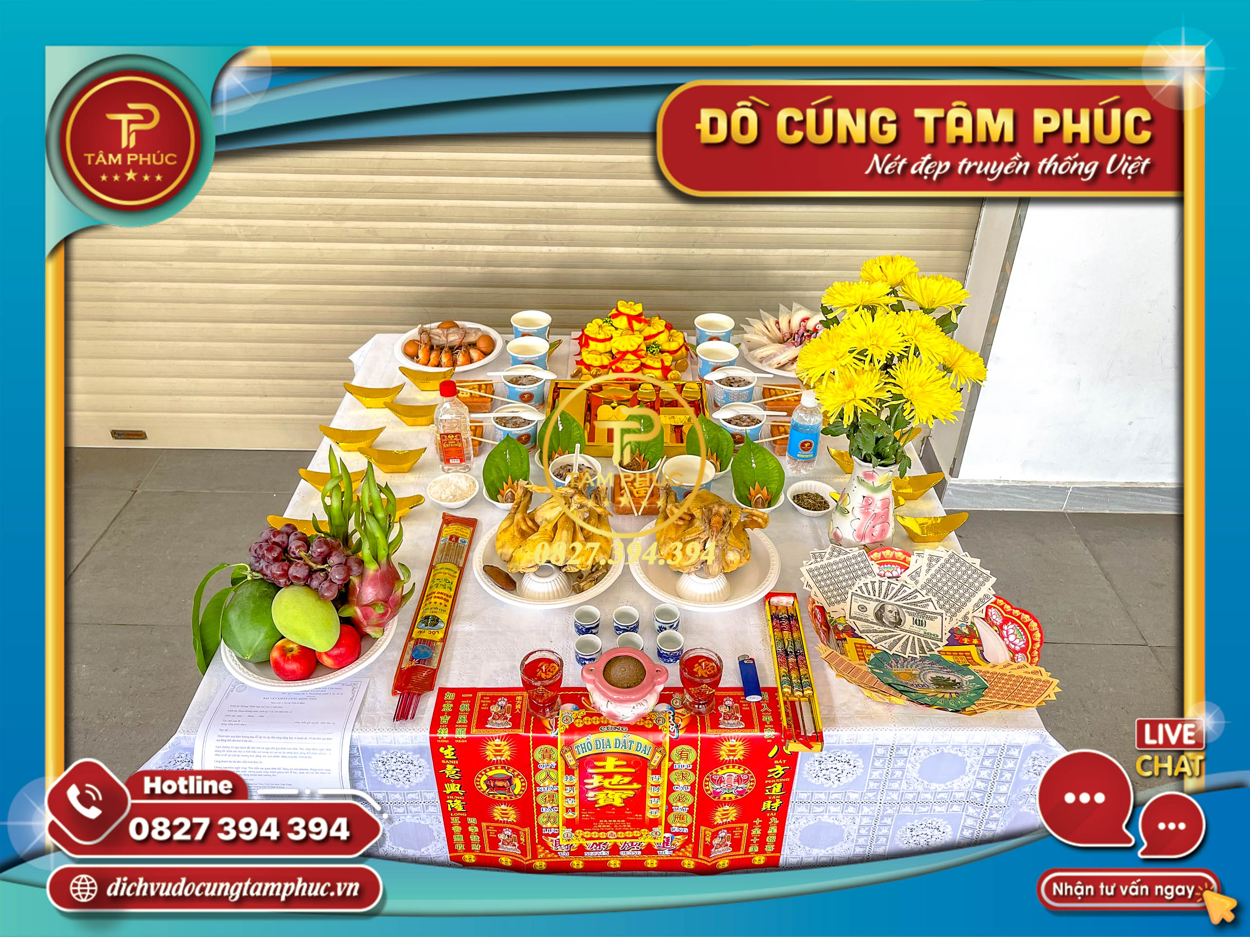 Dịch vụ mâm cúng Động Thổ Trọn gói tại Cần Thơ.